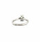 Bague 54 Solitaire en or 18 carats , diamant taille émeraude 58 Facettes