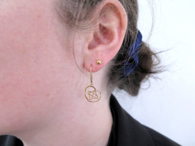 Boucles d'oreilles boucles d'oreilles LOUIS VUITTON idylle blossom coeur or jaune 18k 58 Facettes 267819