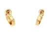 Boucles d'oreilles vintage boucles d'oreilles oj perrin creoles larges or jaune 18k 20gr s 58 Facettes 265448