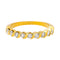 Bague 52 Bague Demi-alliance Or jaune Diamant 58 Facettes 4242529CN