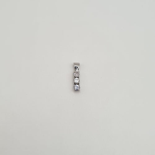 Pendentif Pendentif or blanc aigues marines 58 Facettes