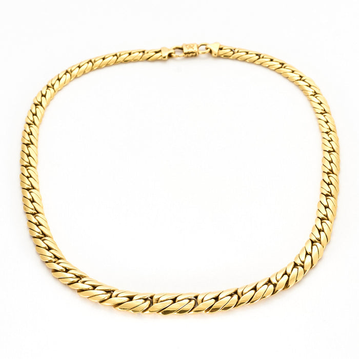 Yellow gold necklace