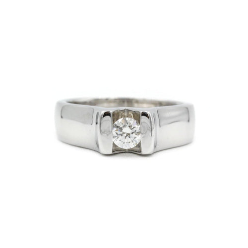 Bague 51 Bague - Or blanc & Diamant 0,25 carat 58 Facettes 220013R