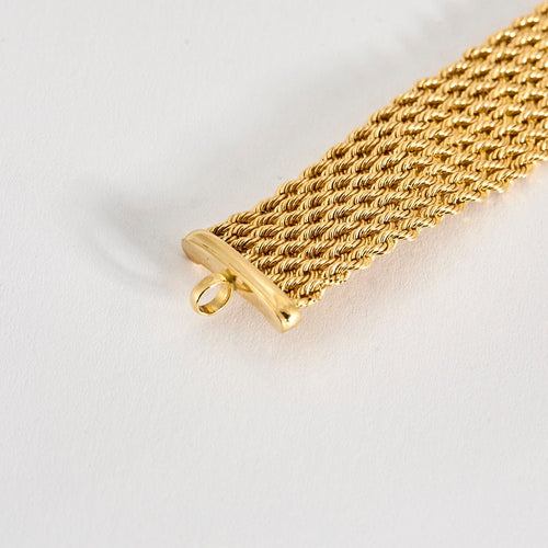 Bracelet Bracelet Paillasson or jaune 58 Facettes LP617/4