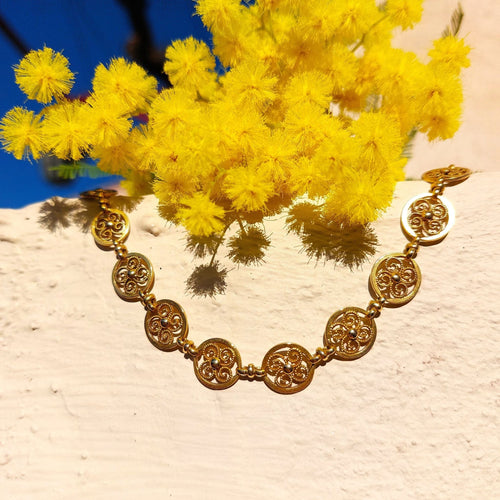 Collier Ancien collier « à la grecque » or jaune 58 Facettes 233