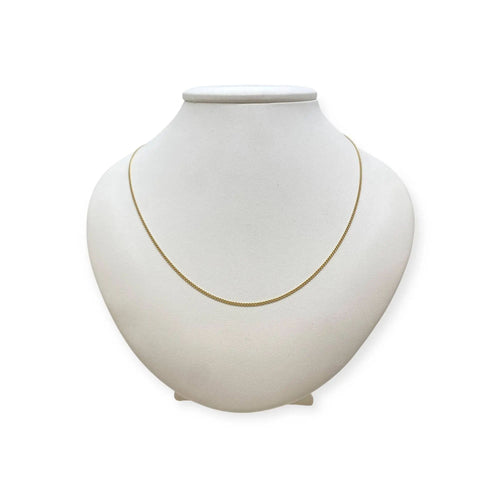 Collier Chaîne maille gourmette 56 cm en or jaune 750 (18k) 58 Facettes 330091291