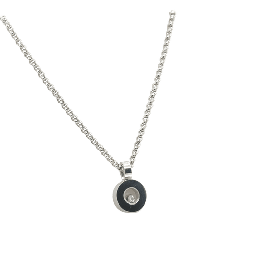 Pendentif Chopard - Pendentif Happy Diamond - Or blanc 58 Facettes Chopard
