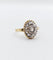 Bague 52 Bague marquise antique or jaune diamant taillés en roses 58 Facettes A05051