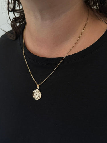 Pendentif Médaille Saint Christophe en or rose 58 Facettes