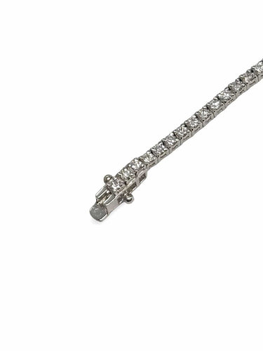 Bracelet Bracelet rivière or blanc et diamants 1,80 ct 58 Facettes