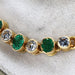 Bracelet Bracelet vintage en diamants et émeraudes 58 Facettes