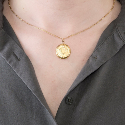 Collier Pendentif souvenir et chaine en or jaune 58 Facettes MEA43009