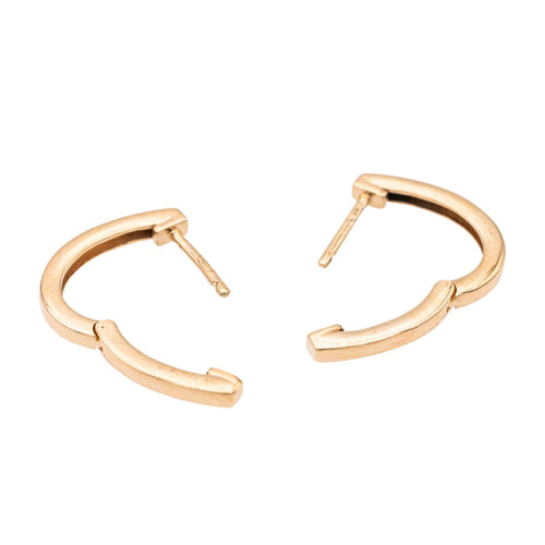 Boucles d'oreilles Ginette NY Boucles d'oreilles Créoles Hoop Or rose 58 Facettes 2678577CN