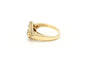 Bague 56 Bague contemporaine or jaune et or blanc, diamants 58 Facettes