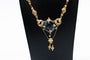 Collier Collier Biedermeier avec grenat, perles et émail en or 14k 58 Facettes 11724