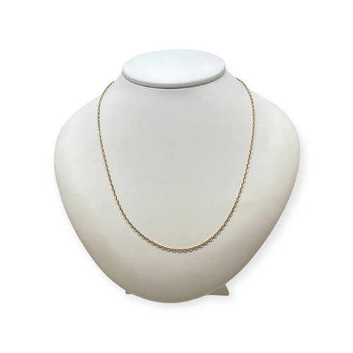 Collier Chaîne maille forçat 46 cm en or jaune 750 58 Facettes 330087914