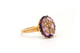 Bague 54 Bague Napoléon III en or jaune sertie d'une améthyste et de perles 58 Facettes 22202