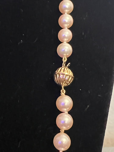 Collier Collier sautoir en choker 98 perles de culture AKOYA fermoir or jaune 58 Facettes