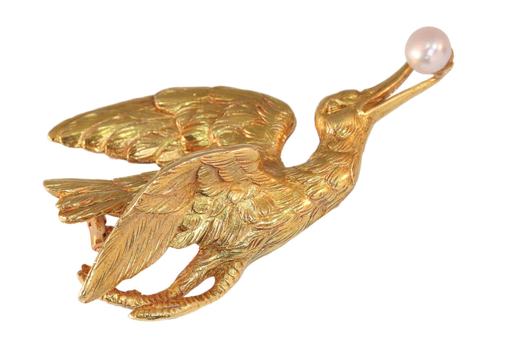 Elegance in flight: the Victorian stork brooch-pendant 