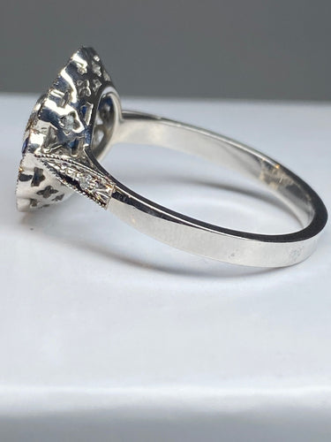 Bague 57 Bague diamants, saphir 58 Facettes AB45