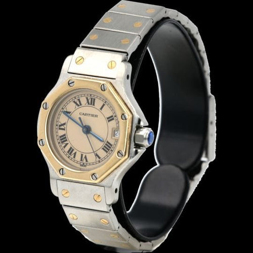 Montre Montre Cartier Santos Ronde Octogonale PM 58 Facettes MT42290
