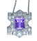 Pendentif Pendentif Platine Améthyste Diamants 58 Facettes AB109
