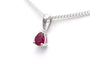 Pendentif Pendentif contemporain en or blanc serti d'un rubis 58 Facettes 22887