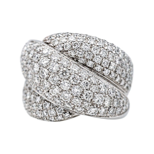 Bague 52 Damiani Bague Cocktail Gomitolo Or blanc Diamant 58 Facettes 4270297RV