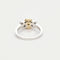 Bague 53 Bague or jaune et gris, diamant brun et diamants 58 Facettes LJ17