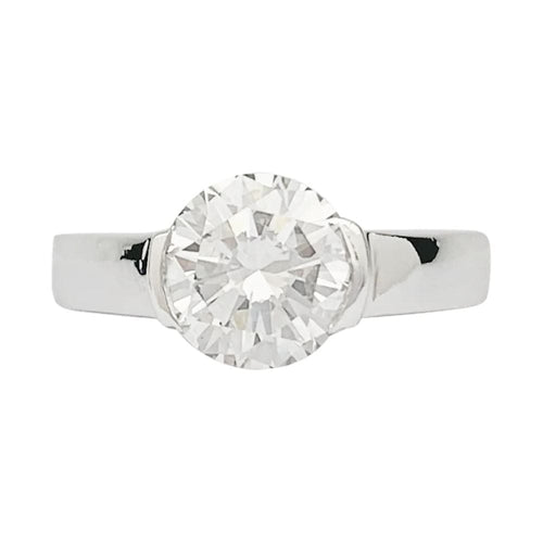 Bague 50 Solitaire en platine, diamant 1,82 carat 58 Facettes 31889
