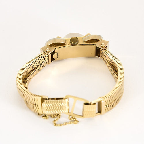 Montre Montre dame années 40 or jaune et diamants 58 Facettes