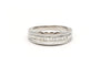 Bague 53 Bague contemporaine en or blanc sertie de diamants 58 Facettes 19457
