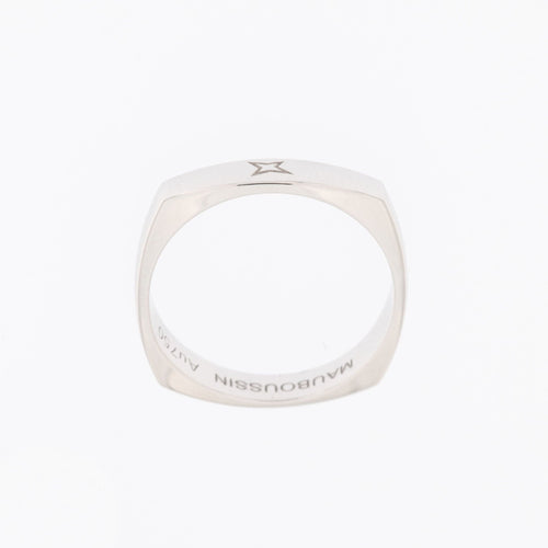 Bague 58 MAUBOUSSIN -  bague bandeau en or blanc 58 Facettes