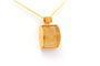 Pendentif Pendentif en or jaune et quartz rutilé 58 Facettes 19815