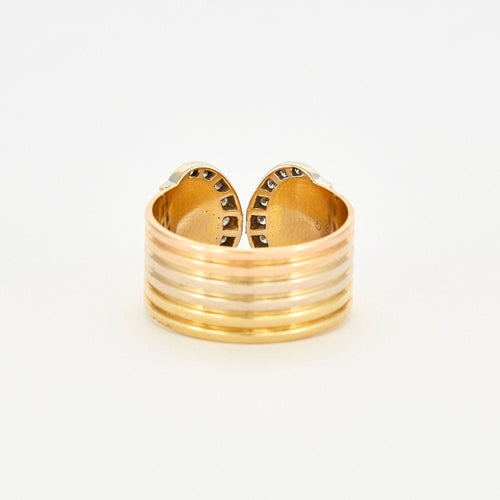 Bague 58 CARTIER – Bague Double C Diamants 58 Facettes