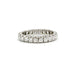 Bague Alliance américaine or blanc diamants 58 Facettes 230123R