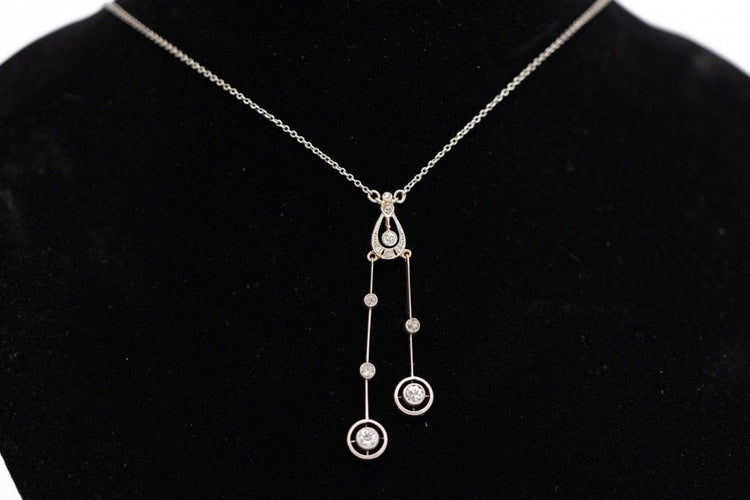 Collier Collier de diamants type Négligé, milieu du XXe siècle 58 Facettes 10276