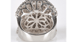 Bague 55 Importante bague en or gris diamants 7 Cts 58 Facettes