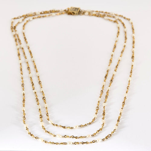 Collier Collier Rococo or jaune et or blanc 58 Facettes LP1163/6