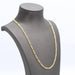 Collier Chaîne semi creuse or jaune 58 Facettes E362791A