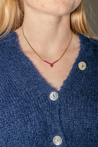 Collier Collier Or jaune Rubis 58 Facettes 4190789CN