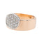 Bague 53 Bague Or rose, Or blanc Diamant 58 Facettes 3313105CN