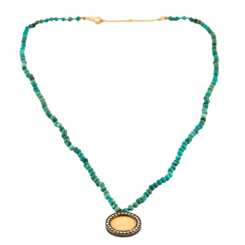 Collier Collier pièce 2Pesos en diamants, or et argent. 58 Facettes P41L14