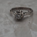 Bague Solitaire ancien, platine diamant 58 Facettes