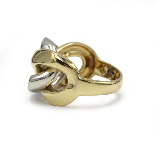 Bague 52 Bague maille - Or bi-colore & Diamants 58 Facettes 250198R