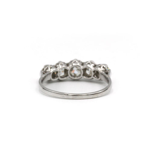 Bague 57 Bague - Platine & Diamants 58 Facettes 250190R