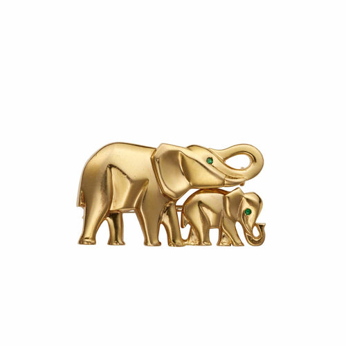 Broche CARTIER - Broche éléphants 58 Facettes