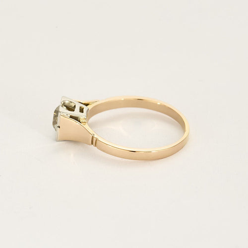 Bague 62 Bague Solitaire en or jaune, or blanc et diamant 58 Facettes RAM2985