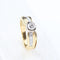 Anillo en oro amarillo 18K con diamantes talla brillante y princesa 58 Facettes 129555D