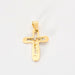 Pendentif Pendentif Croix or bicolore 58 Facettes LP876/3